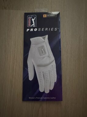 PGA Tour White Women's Leather Golf Glove - Left Hand